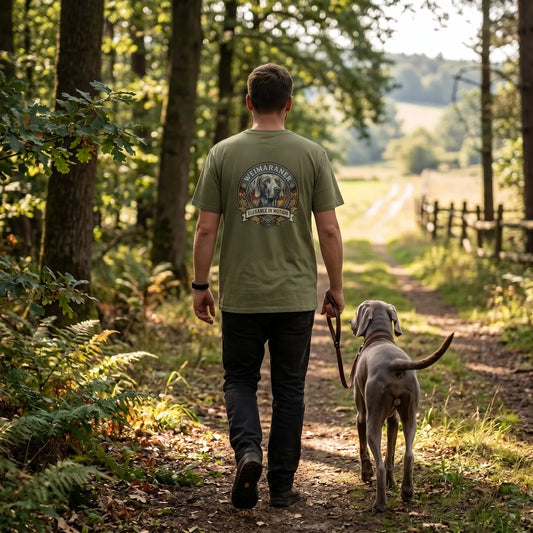 Weimaraner Dog Badge – Bio-T-Shirt | bullogh
