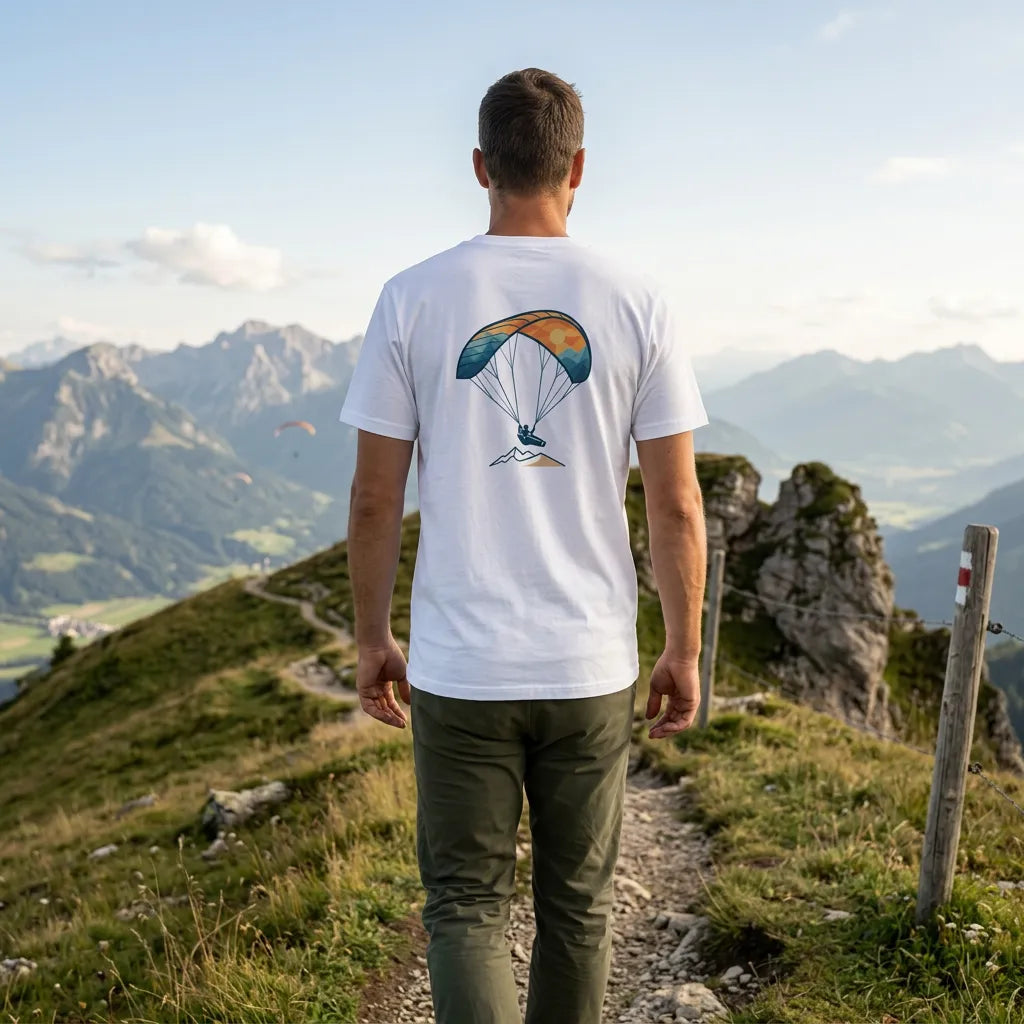 Paragliding Bio T-Shirt – Solo Wing Sunset