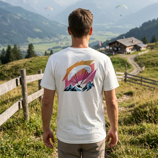 Paragliding Bio T-Shirt – Flying Sunset