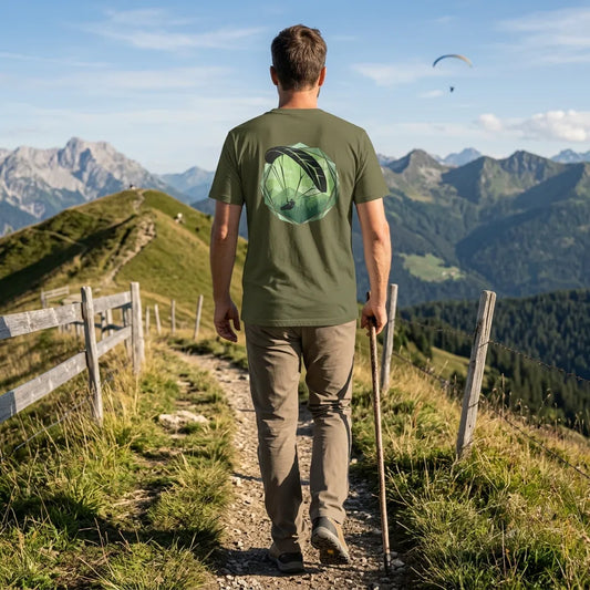 Paragliding Bio T-Shirt – Green Glider