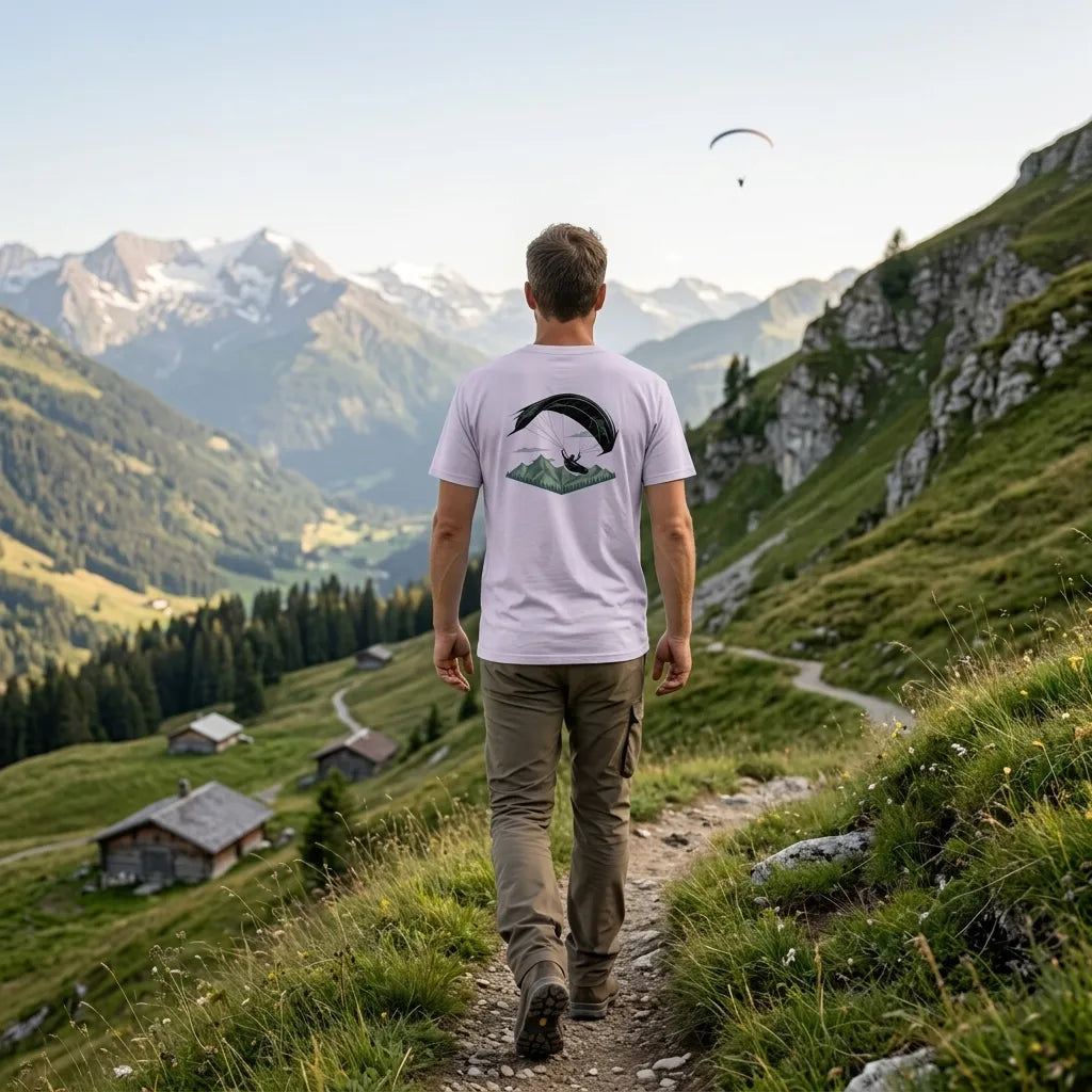 Paragliding Bio T-Shirt – Sun Fall Design