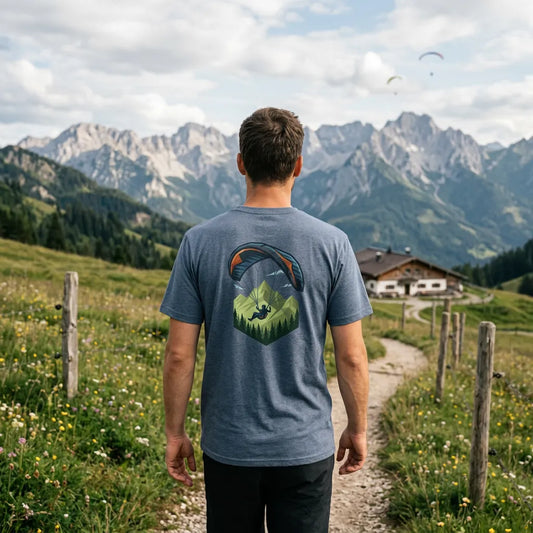 Paragliding Bio T-Shirt – Green Paraglider