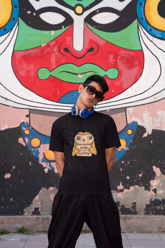 Nap & Work – Faultier Schlafshirt cozy & Bio 🦥