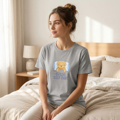 Bio Schlafshirt – Offizielles T-Shirt mit Hund Design für Hundeliebhaber