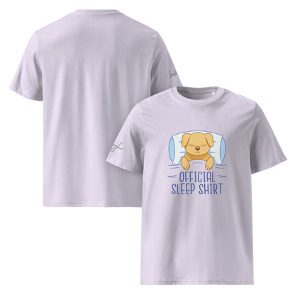 Bio Schlafshirt – Offizielles T-Shirt mit Hund Design für Hundeliebhaber
