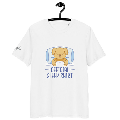 Bio Schlafshirt – Offizielles T-Shirt mit Hund Design für Hundeliebhaber
