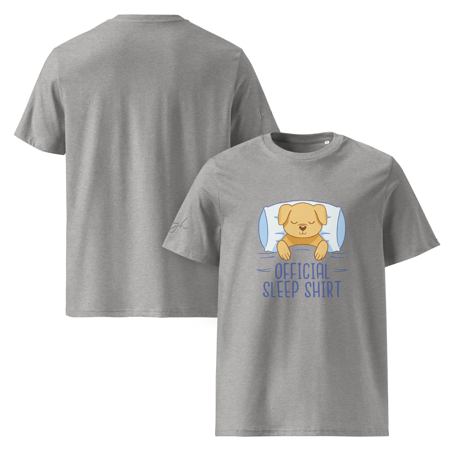 Bio Schlafshirt – Offizielles T-Shirt mit Hund Design für Hundeliebhaber