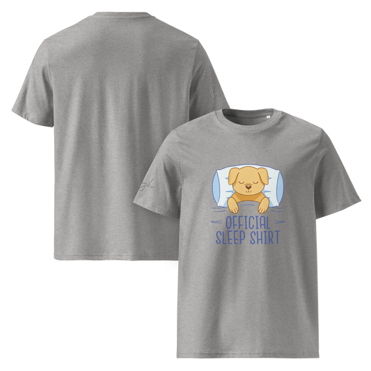 Bio Schlafshirt – Offizielles T-Shirt mit Hund Design für Hundeliebhaber