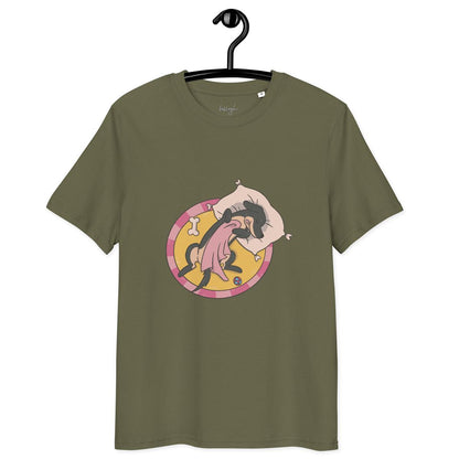 Hund im Körbchen – Bio Baumwolle Schlafshirt & cozy 🐶