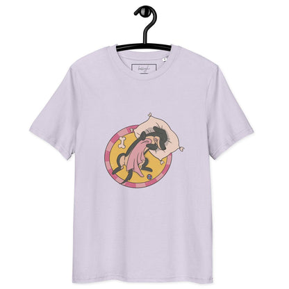 Hund im Körbchen – Bio Baumwolle Schlafshirt & cozy 🐶