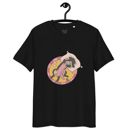 Hund im Körbchen – Bio Baumwolle Schlafshirt & cozy 🐶