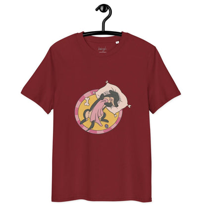 Hund im Körbchen – Bio Baumwolle Schlafshirt & cozy 🐶