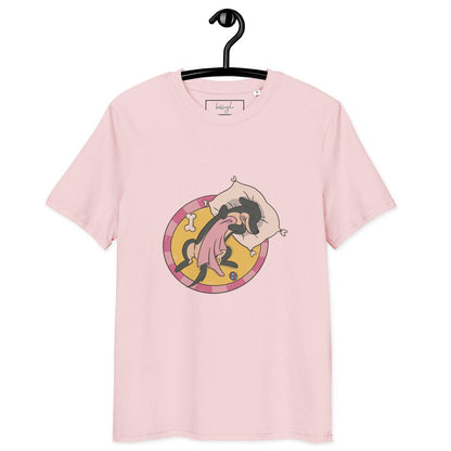 Hund im Körbchen – Bio Baumwolle Schlafshirt & cozy 🐶