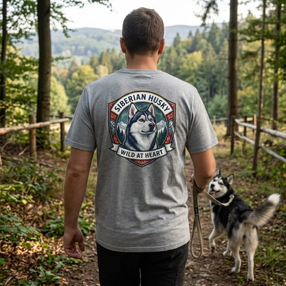 Siberian Husky Dog Badge – Bio-T-Shirt | bullogh