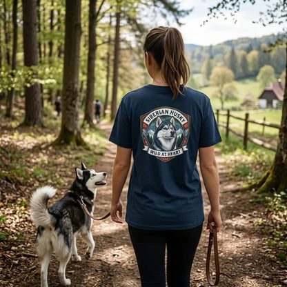 Siberian Husky Dog Badge – Bio-T-Shirt | bullogh