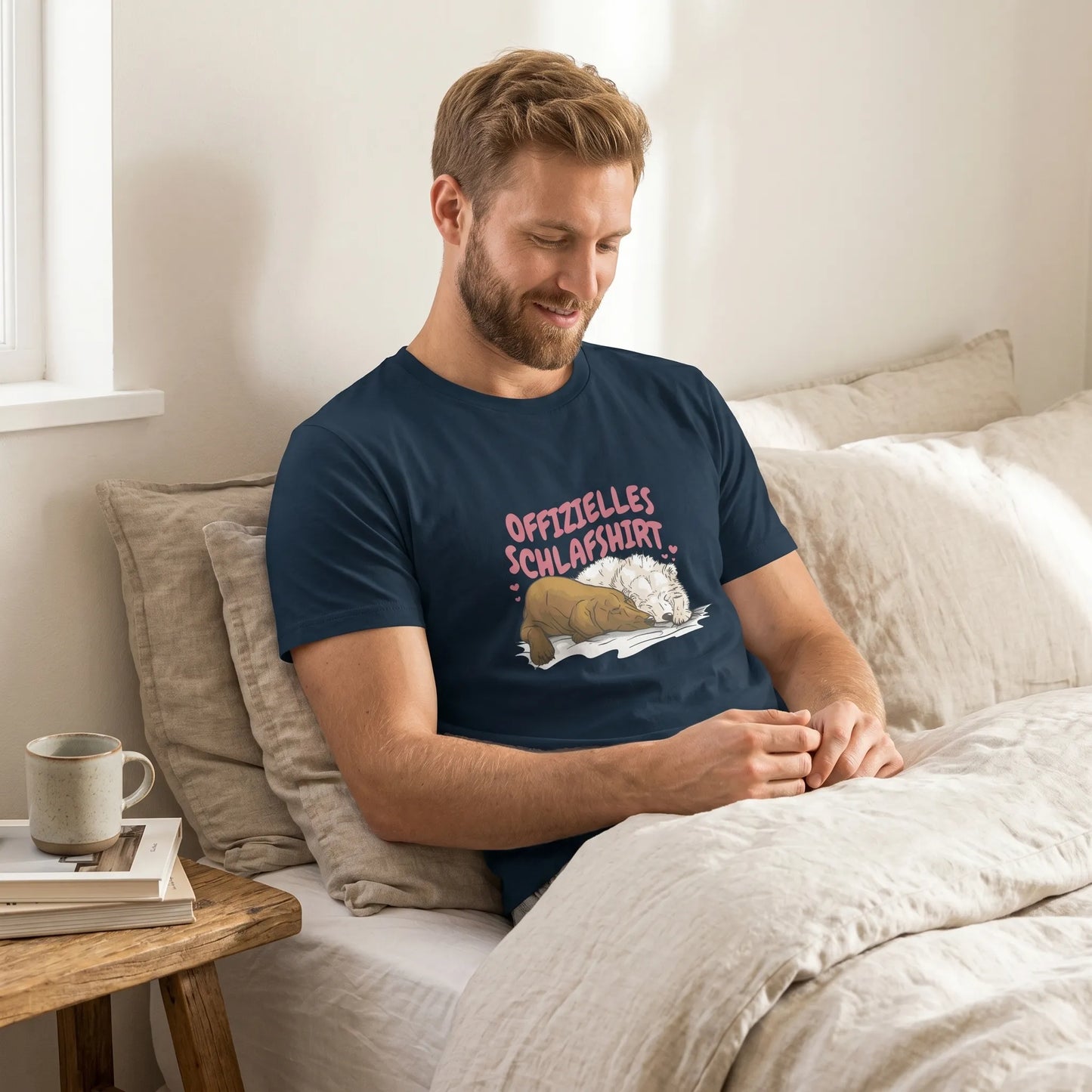 Schlafshirt Two Dog – Bio-Baumwolle für Hundeliebhaber