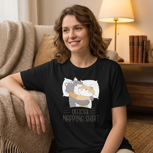 Offizielles Schlafshirt Katzen – Bio-Baumwolle für Katzenliebhaber
