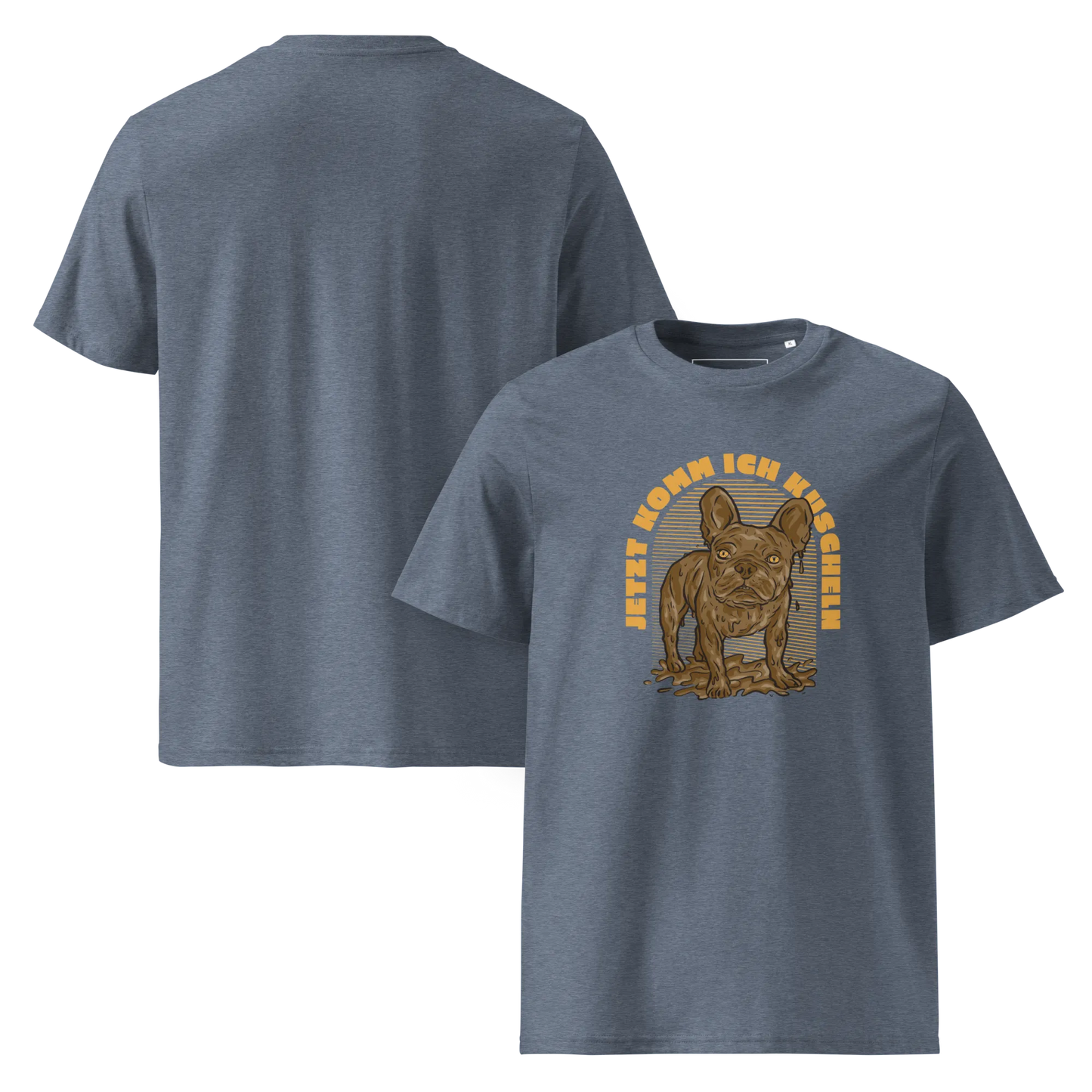 Frenchie will Kuscheln – T-Shirt aus Bio Baumwolle