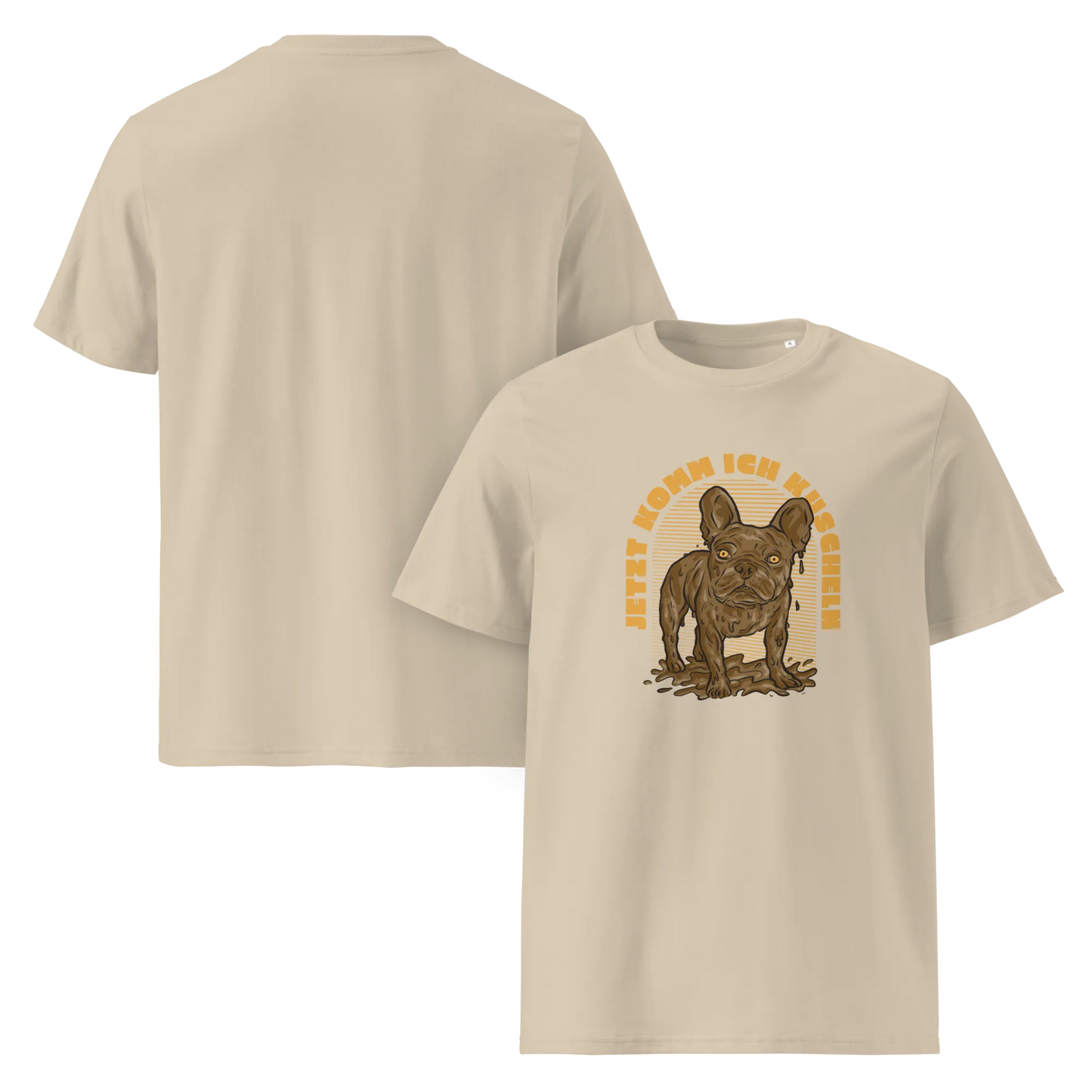 Frenchie will Kuscheln – T-Shirt aus Bio Baumwolle