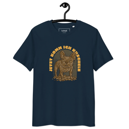 Frenchie will Kuscheln – T-Shirt aus Bio Baumwolle