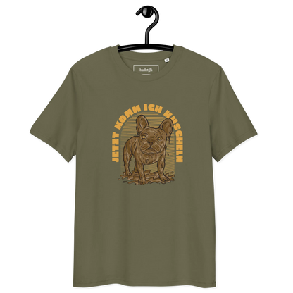 Frenchie will Kuscheln – T-Shirt aus Bio Baumwolle