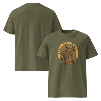 Frenchie will Kuscheln – T-Shirt aus Bio Baumwolle