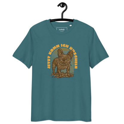 Frenchie will Kuscheln – T-Shirt aus Bio Baumwolle