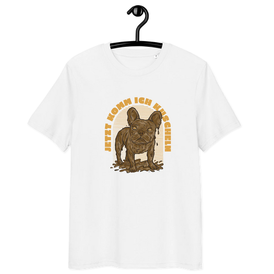 Frenchie will Kuscheln – T-Shirt aus Bio Baumwolle