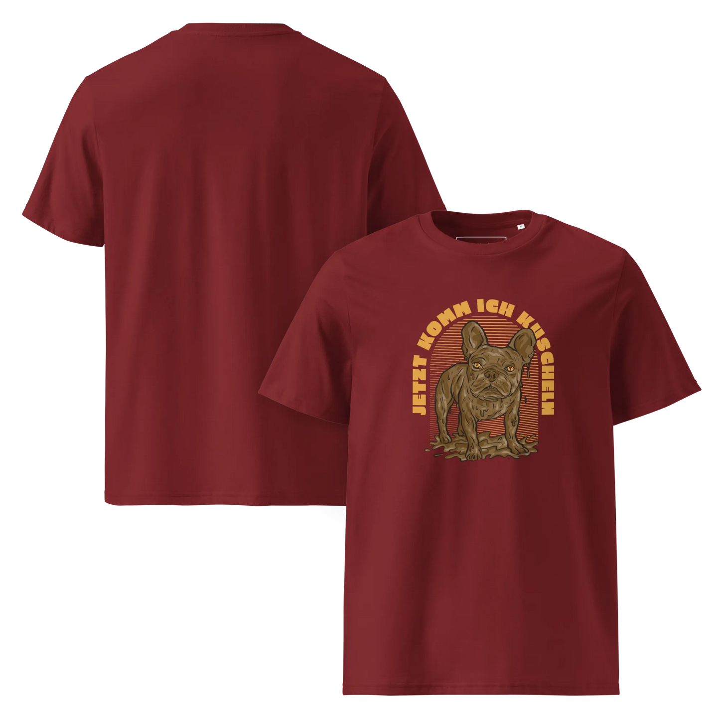 Frenchie will Kuscheln – T-Shirt aus Bio Baumwolle