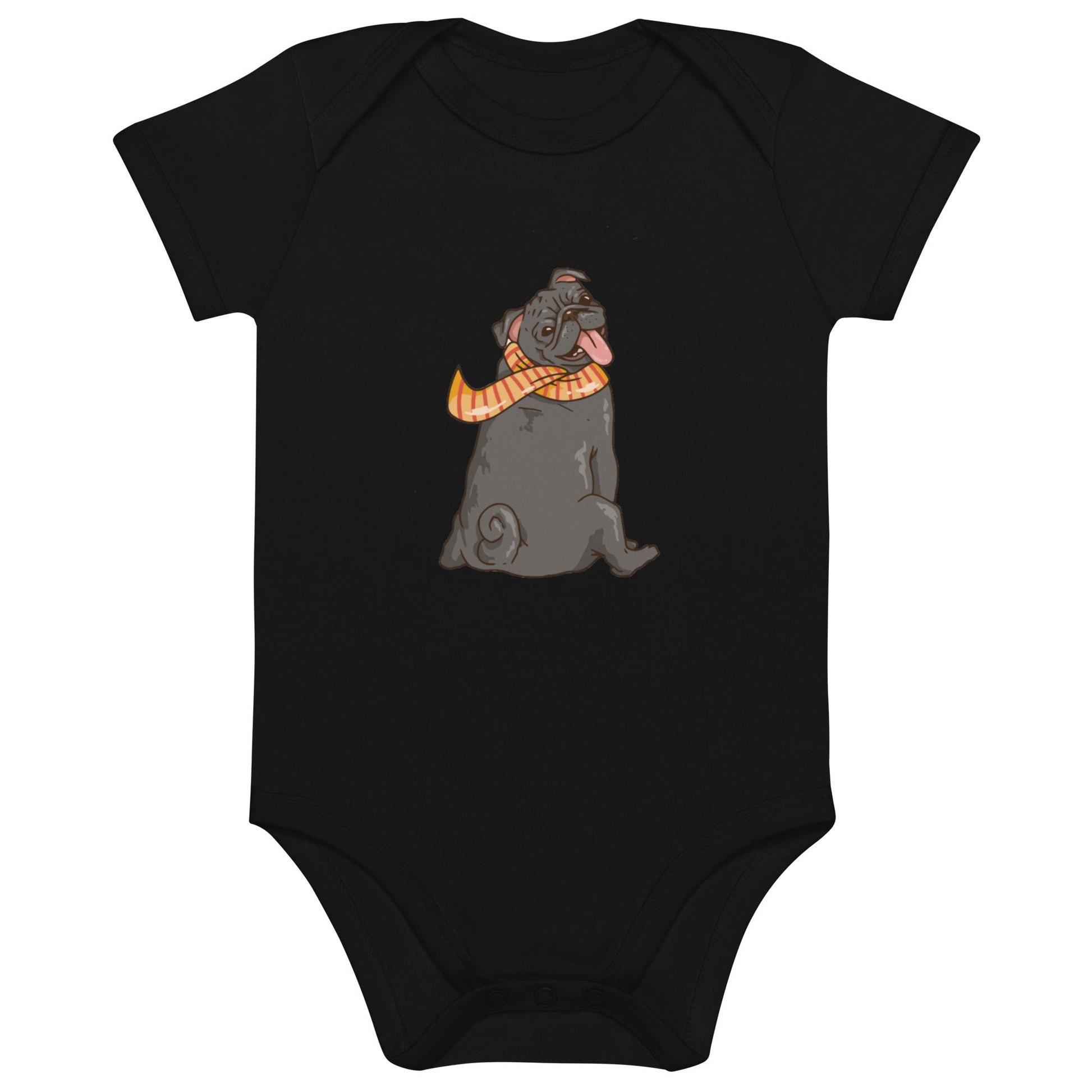 Lächeln garantiert: Bio Baumwoll Baby Body mit herzerwärmendem Frenchie Comic Design! - bullogh#