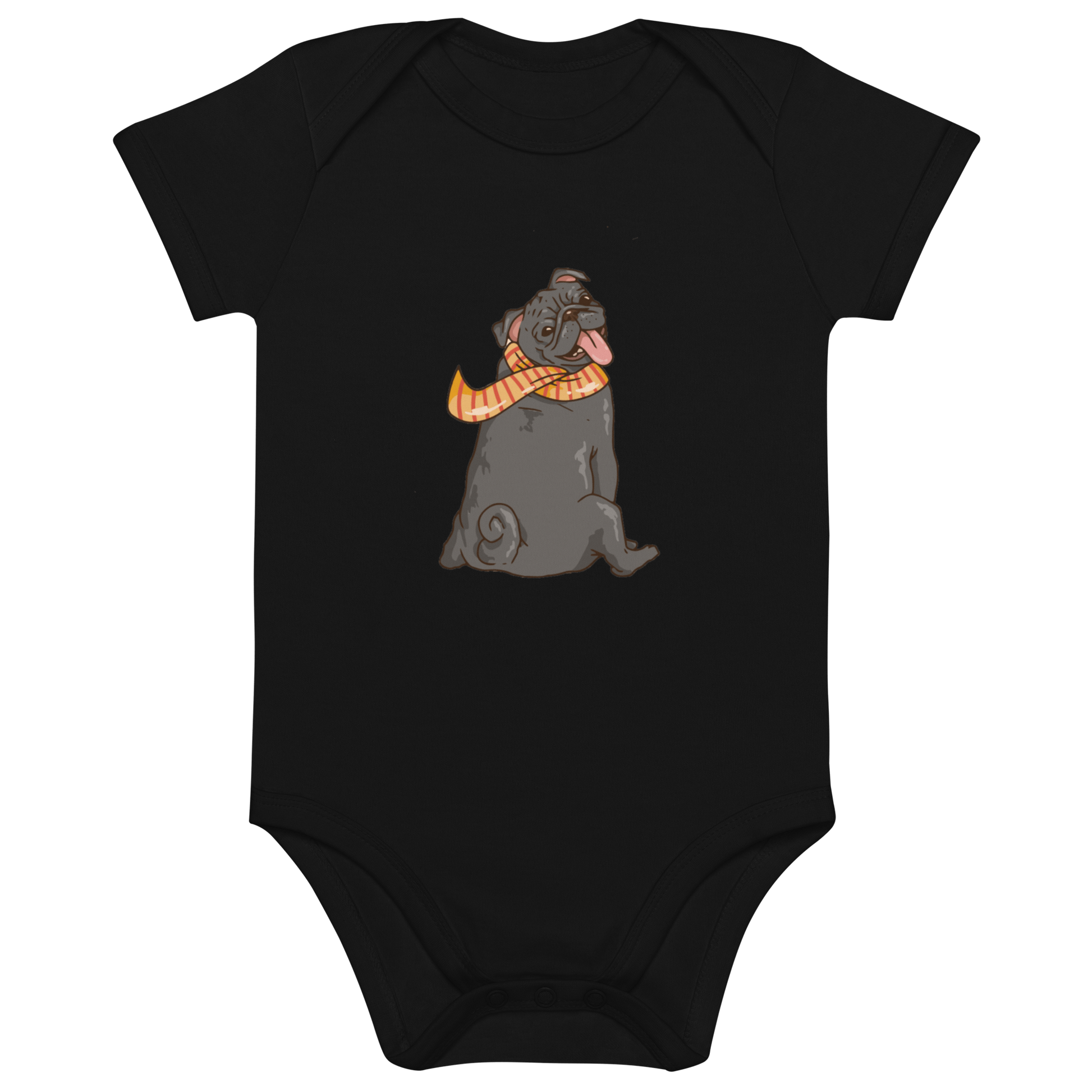 Lächeln garantiert: Bio Baumwoll Baby Body mit herzerwärmendem Frenchie Comic Design! - bullogh#