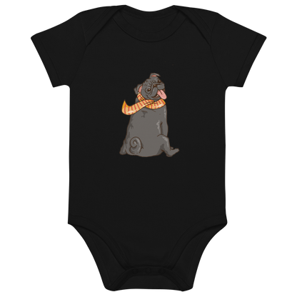 Lächeln garantiert: Bio Baumwoll Baby Body mit herzerwärmendem Frenchie Comic Design! - bullogh#