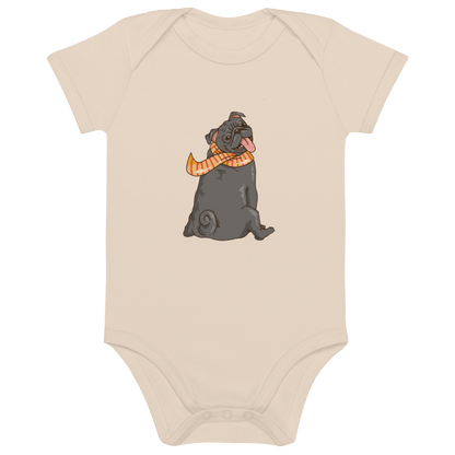 Lächeln garantiert: Bio Baumwoll Baby Body mit herzerwärmendem Frenchie Comic Design! - bullogh#