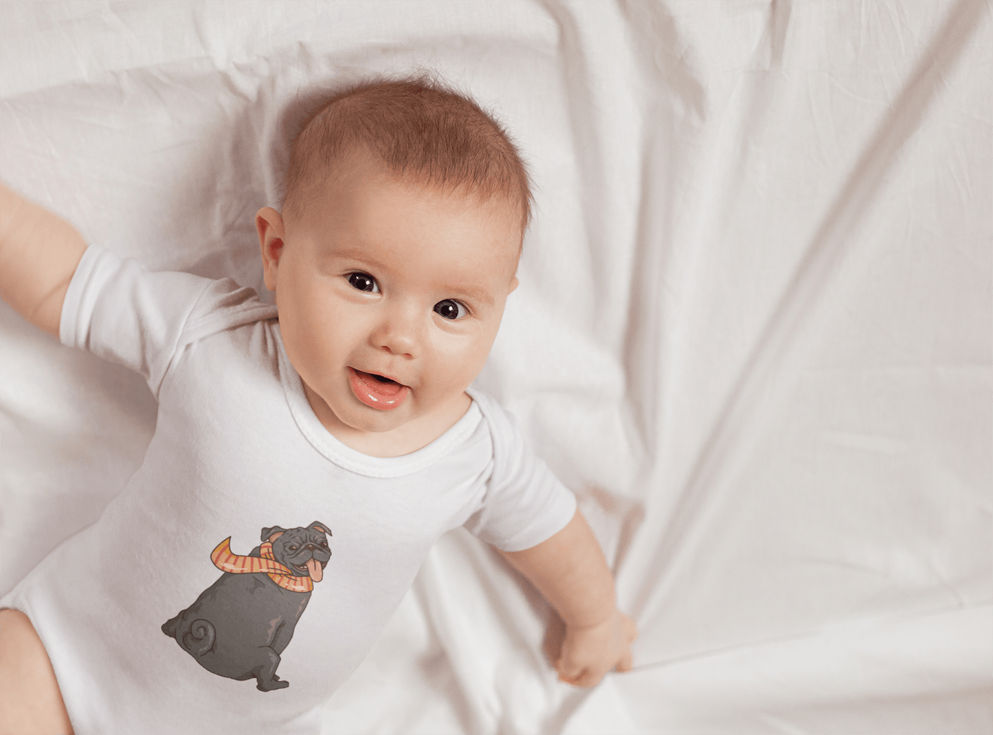 Lächeln garantiert: Bio Baumwoll Baby Body mit herzerwärmendem Frenchie Comic Design! - bullogh#