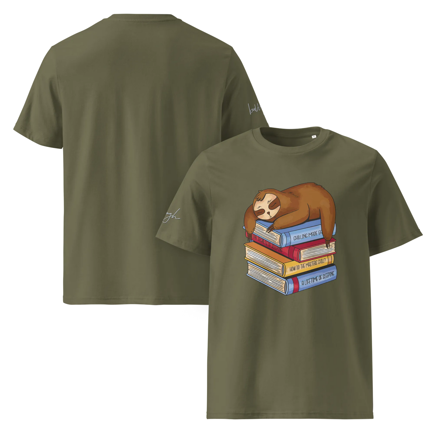 Gemütliches Faultier T-Shirt aus Bio-Baumwolle – Schlafshirt für Entspannte Nächte