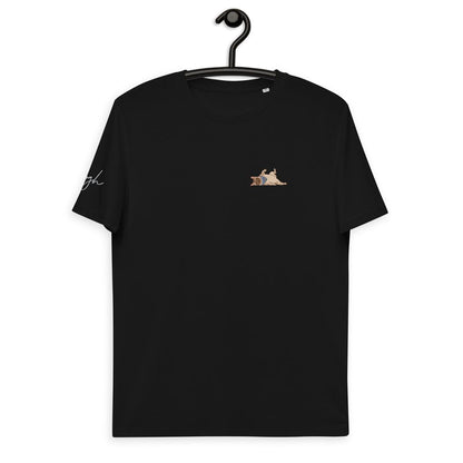 Nachhaltige Mode: Bio Baumwoll T-Shirt mit Französischer Bulldogge Comic - Print - Comic V2 - bullogh#