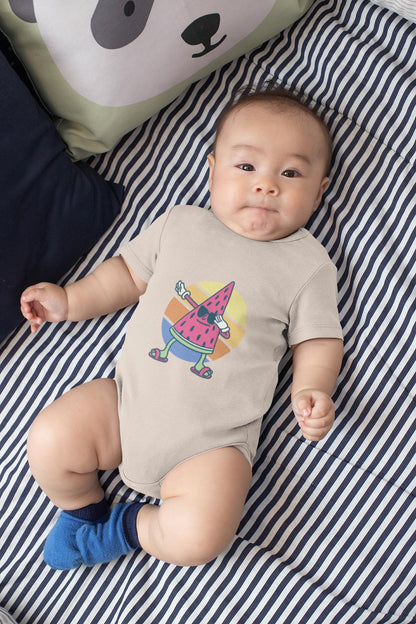 Nachhaltiger Baby Body aus Bio - Baumwolle – Mit süßem Wassermelonen Design - bullogh#