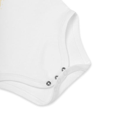 Nachhaltiger Baby Body aus Bio - Baumwolle – Yoga Frenchie Design für kleine Yogis - bullogh#
