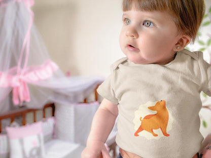 Nachhaltiger Baby Body aus Bio - Baumwolle – Yoga Frenchie Design für kleine Yogis - bullogh#