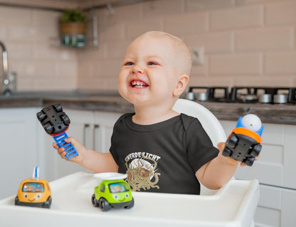 Nachhaltiger Bio Baby Body – Lustiges Spaghetti - Monster - Motiv für umweltbewusste Eltern - bullogh#