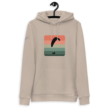 Nachhaltiger Bio - Baumwoll - Hoodie Paragliding Cube 2 – Umweltbewusste Mode für Abenteurer - bullogh#