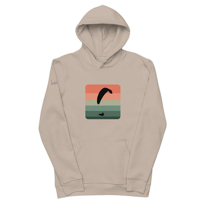 Nachhaltiger Bio - Baumwoll - Hoodie Paragliding Cube 2 – Umweltbewusste Mode für Abenteurer - bullogh#