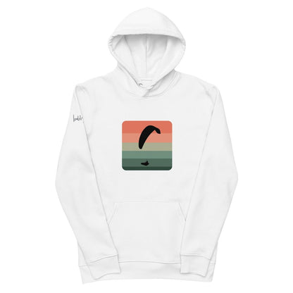 Nachhaltiger Bio - Baumwoll - Hoodie Paragliding Cube 2 – Umweltbewusste Mode für Abenteurer - bullogh#