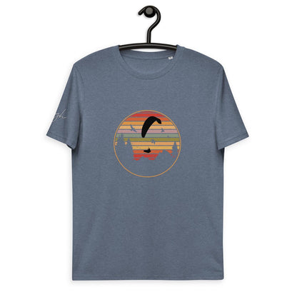 Nachhaltiges Bio - Baumwoll T-Shirt - Paragliding Forest Design | Perfekt für Gleitschirmflieger und Paragliding - Fans - bullogh#