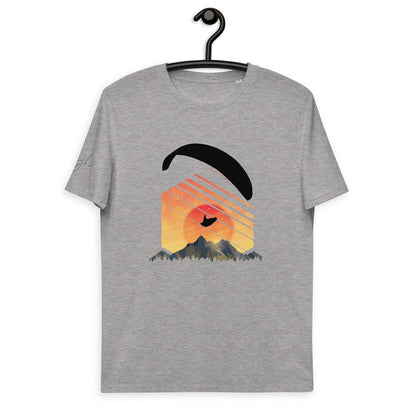 Nachhaltiges Gleitschirm T-Shirt - Wild Life Paraglider Design aus Bio Baumwolle - Trendige Eco - Mode - bullogh#