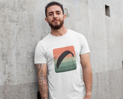 Nachhaltiges Paragliding T-Shirt - Bio Baumwolle mit Cube Design - Unisex Mode für Gleitschirmfans - bullogh#
