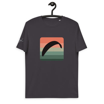 Nachhaltiges Paragliding T-Shirt - Bio Baumwolle mit Cube Design - Unisex Mode für Gleitschirmfans - bullogh#