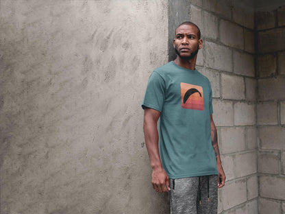 Öko Gleitschirm T-Shirt - Sun Fall Design - Umweltbewusste Kleidung für Paraglider - bullogh#