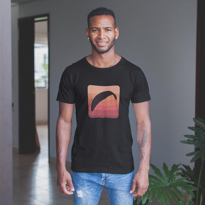 Öko Gleitschirm T-Shirt - Sun Fall Design - Umweltbewusste Kleidung für Paraglider - bullogh#