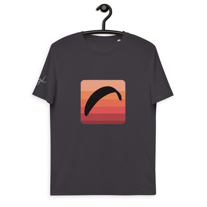 Öko Gleitschirm T-Shirt - Sun Fall Design - Umweltbewusste Kleidung für Paraglider - bullogh#